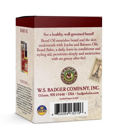Badger Beard Grooming Kit | Organic Beard Oil & Balm | Babassu & Jojoba Leave-in Conditioner for Facial Hair - International Shipping Available - Buy Online on GoSupps.com