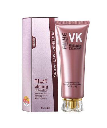 AILKE Nettoyant visage blanchissant anti- ge contr le de l'huile nettoie les pores r duit les points noirs et les boutons ne dess che pas la peau pour tous les types de peau nettoyant pour le 1 pi ce.