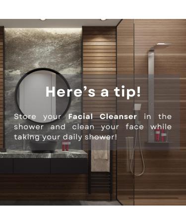 RECIPE FOR MEN Revitalizing Facial Cleanser: Effective Men's Formula with Sebustop Sea Plant Extract & Minerals 100% Vegan - 100 ml - Buy Online on GoSupps.com