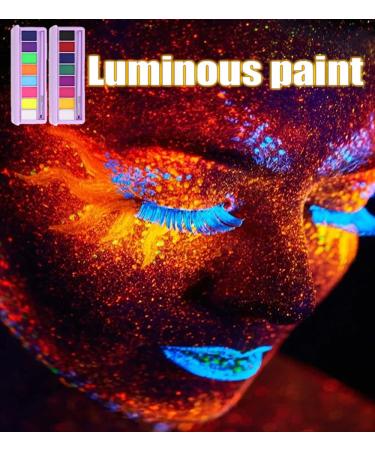 Handaiyan Face Body Paint Palette - 8 Water-Soluble Colors for Halloween & Festivals - Matte Finish Bright Makeup - Buy Online on GoSupps.com