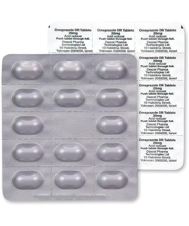 Amazon Basic Care Omeprazole 20mg Tablets - 42 Count | Acid Reducer for Frequent Heartburn - Buy Online on GoSupps.com