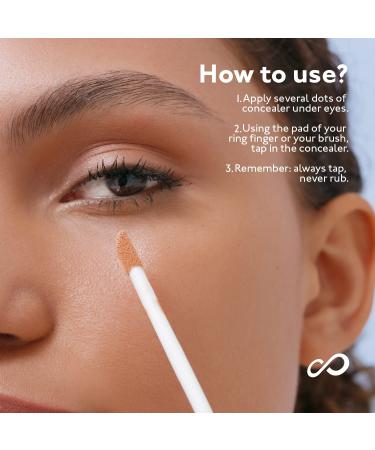 Eternal Confidence Super Long Wear Concealer - Luminous Hydrating High Coverage Dark Circle Makeup 0.11 Oz (Light) - Buy Online on GoSupps.com