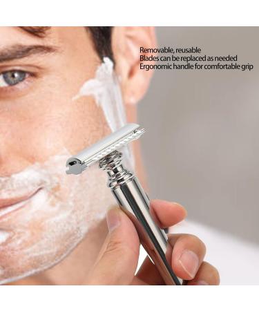 Premium Zinc-Aluminum Manual Safety Razor for Men | Easy to Clean | Ideal for Home Use - Buy Online on GoSupps.com