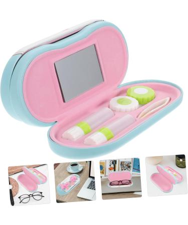 Solustrie Double-Layer Glasses Case - Portable Storage for Travel Accessories Contact Lens Solutions & Professional Eyewear - Ideal for Terrarium & Glass Containers - Buy Online on GoSupps.com