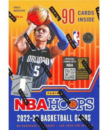 2022 2023 Panini HOOPS Basketball Blaster Box of Packs (90 Cards) with Possible Exclusive Inserts including Rise and Shine Memorabilia Cards