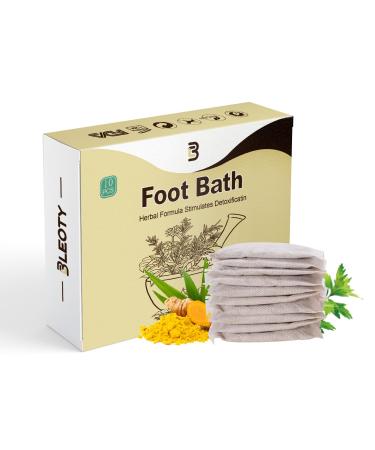 Herbal Foot Soak  Lymphatic Drainage Ginger Foot Soak  10PCS Natural Herb Foot Soak  Ginger Foot Bath Bag for Muscle Relief  Improve Sleep  Relieve Stress  Muscle Pain  Joint Soreness  Tired Feet  Softens Calluses