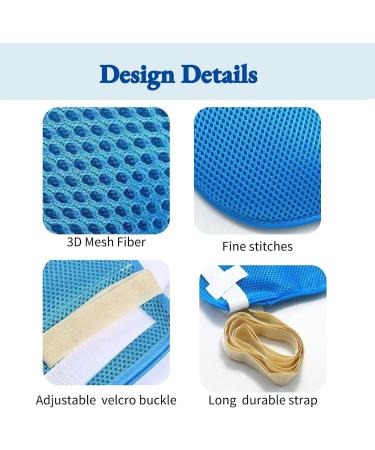 Dementia Restraint Gloves 2 Pack Safety Control Anti Scratch Mitts for Elderly Patients Regular - Buy Online on GoSupps.com