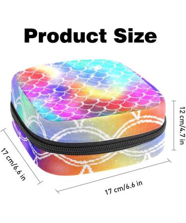 Buy Fish Scale Storage Bag | Stylish Menstrual Cup Pouch for Women & Girls | Nursing Pillow in Rosy Blue Purple - Buy Online on GoSupps.com