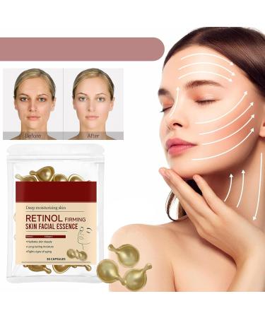  JASUBAI Retinol Firming Hydrating Essence Capsules Anti-Aging Face Serum for Face and Neck Deep Hydration and Wrinkle Reduction Capsules to Smooth Firm and Brighten - Buy Online on GoSupps.com