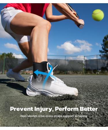Buy Fast Velcro Lace Up Ankle Brace for Men & Women | Snug-Fit Ankle Support with 2 Pads | Breathable Stabilizer for Sprains | S(11-12in) | International Shipping - Buy Online on GoSupps.com