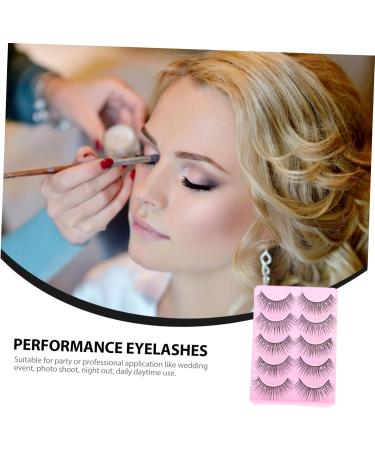 Beavorty 10 Pairs Fake eyelashes fluffy false eyelashes Natural Fake Lash Makeup Fake Eyelash eye lashes strip lashes bulk natural faux strip artificial fiber cosmetic Miss dense - Buy Online on GoSupps.com