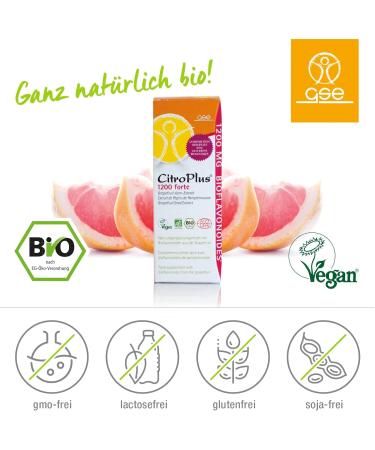 GSE Citroplus Forte 1200 mg - Organic Grapefruit Seed Extract Drops 100ml - Vegan & Additive-Free Bioflavonoid Rich Supplement - Buy Online on GoSupps.com