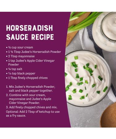 Judee's Horseradish Powder 4 oz - Pure Powdered Horseradish Root for Dips, Sauces & More - Non-GMO, Gluten-Free - 4 Ounce (Pack of 1) - Buy Online on GoSupps.com