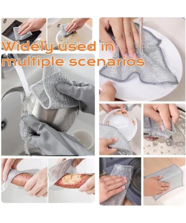 Probablei Multipurpose Wire Miracle Cleaning Cloths 2024 Upgraded Wire Washing Cloth Multi Purpose Wire Miracle Cleaning Cloth Miracle Wire Cleaning Cloths for Wet and Dry Reusable&Wear-Resistant (20) - Buy Online on GoSupps.com