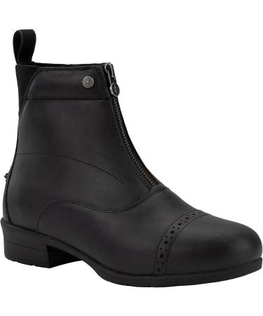 Suedwind Riding Boot Icelock FZ Eco - Front Zipper Robust Leather Teddy Fur Lining Gr. 37-43 Black - Maximum Grip & Great Fit - Buy Online on GoSupps.com