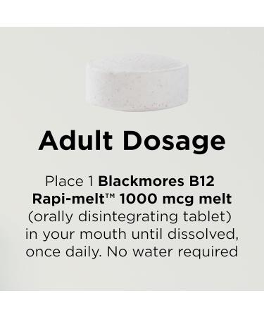 Blackmores B12 Rapi-Melt 1000mcg Cherry 60 Melts - Buy Online on GoSupps.com