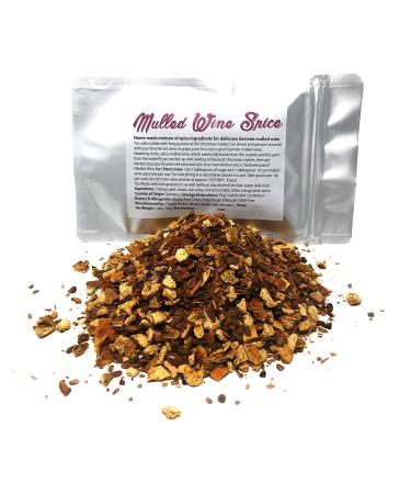 Mulling Spice - Original Mulled Wine Spice From Germany - Home-made Mixture of Spice Ingredients For Delicious German Mulled Wine - Works Well With Grape Juice For Kids (Without Any Alcohol) - Net Weight: 1.8oz / 50g