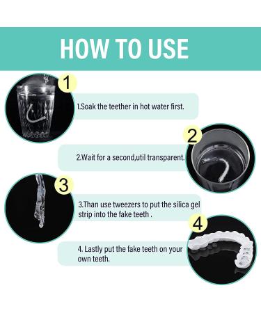 Instant Smile Teeth Veneers - Fake Dentures Socket for Women and Men - 2pcs Dental Veneers for Temporary Tooth Repair - Buy Online on GoSupps.com