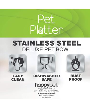 Pet Platter Stainless Steel Pet Bowl 11 cm/4.5-Inch 11cm / 200ml 11cm / 200ml - Buy Online on GoSupps.com