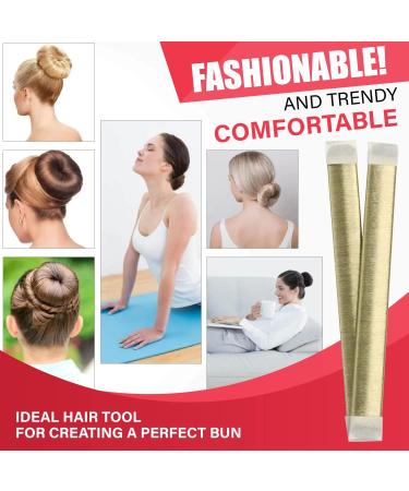 Glamza Women's Magic Hair Bun Snap Styling Donut Former French Twist Band Maker One Size Fits All (Blonde) - Buy Online on GoSupps.com