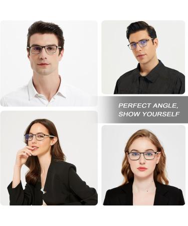 Eyeurl 4-Pack Blue Light Filter Reading Glasses for Men & Women - 2.0x Magnification for Computer & Cell Phone Use - Buy Online on GoSupps.com