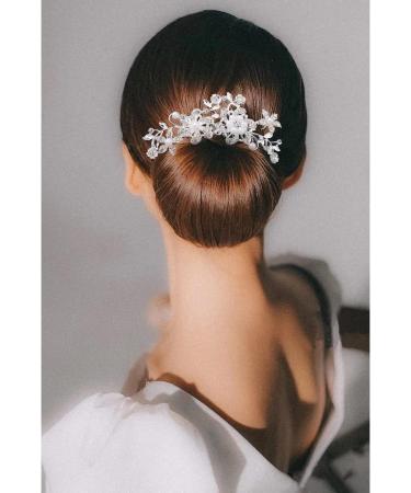 Bridal Wedding Hair Comb Headpiece with Pearls - Sparkly Hair Accessories for Women, Brides, and Bridesmaids - Buy Online on GoSupps.com