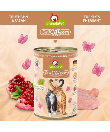 Granapet Delicatessen Multipack 3 Without Fish - Premium Grain-Free Wet Cat Food - High Meat Content & Quality Oils - 6 x 400g Trial Package - Buy Online on GoSupps.com