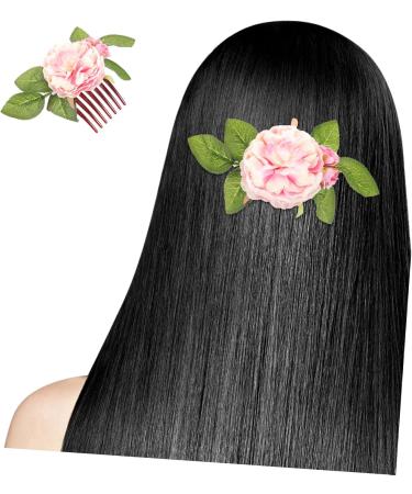 Didiseaon decorate bride hair accessories European fashion flower head fabric the flowers flower hair clips for women vacation side hair comb hair combs for women hair comb flowers for hair - Buy Online on GoSupps.com