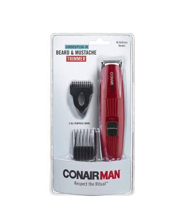 ConairMAN Beard & Mustache Trimmer for Men - Corded Plug-In - Best Trimmer for Precision Grooming - Buy Online on GoSupps.com