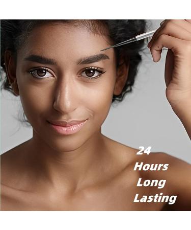 Professional Micro Brow Pencil 2Pcs Set | Longwearing Waterproof Eyebrow Pencil for Women - Gray - Buy Online on GoSupps.com
