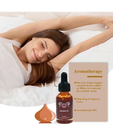 Ginger Oil 30ml (3 Pack) - Lymphatic Drainage & Stress Relief Massage Oil for Sore Muscles & Abdominal Care - Buy Online on GoSupps.com