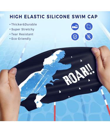 Children's Unisex Silicone Bathing Cap | Waterproof Caps for Boys & Girls (Ages 3-15) - Perfect for Short & Long Hair - Buy Online on GoSupps.com