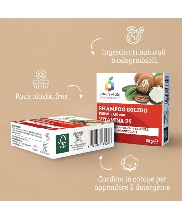 Optima Naturals Colours of Life Skin Supplement Vaste Shampoo Vitamine B5 80 g - Buy Online on GoSupps.com