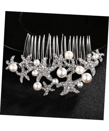 FRCOLOR Rhinestone Comb Hair Comb Rhinestone Hair Comb for Bridal rhinestone headpiece Bride Comb wedding headpiece for bride crystal ab rhinestones hair pearls Miss hair accessories alloy - Buy Online on GoSupps.com