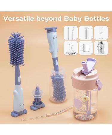 Silicone Baby Bottle Brush in Baby Blue - Alyvisun - One Size - Buy Online on GoSupps.com