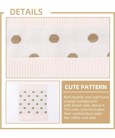XIAOHAWANG Knitted Baby Hat with Pompom, Beige Winter Beanie for Toddler Kids 2-4 Years - Buy Online on GoSupps.com