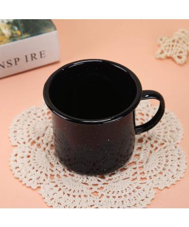 WeddPtyFr Outdoor Camping Mug 16oz - Enamel Travel Tea & Coffee Cup Set - Ideal for Home, Office, Fishing, Picnics - Dark Blue - Buy Online on GoSupps.com