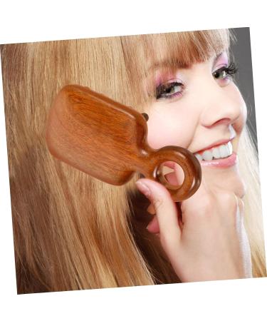 Buy Bcoath Riddone Degradation Ridge Scalp Massage Comb - Wooden Wide Tooth Comb for Curly Hair - Portable Hair Pimple Comb - 12.50x6.00cm - Ships Internationally - Buy Online on GoSupps.com