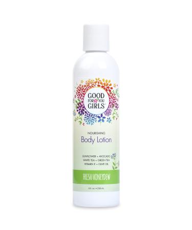 Good For You Girls Natural Body Lotion with Aloe  Avocado and Jojoba Oils. SLS  Vegan and Paraben Free (Honeydew Scent) Fresh Honeydew