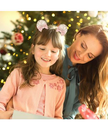 2 Pairs Beige Mouse Ears Hair Clips for Theme Birthday Party - Cute Mouse Hair Barrettes for Decoration - Buy Online on GoSupps.com