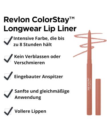 Revlon Colorstay Longwear Lip Liner - 650 Pink | International Shipping | Long-lasting Smooth Application for Perfect Lips - Buy Online on GoSupps.com