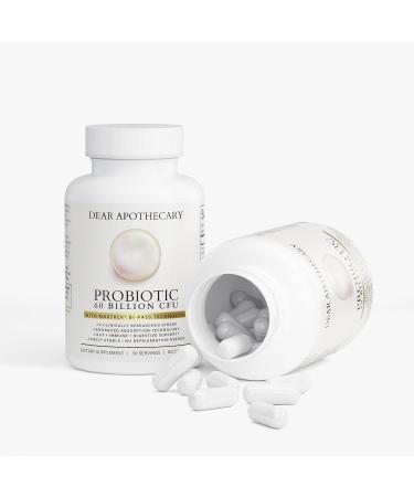 Dear Apothecary Probiotic 60 Billion CFU with MAKTrek Bi-Pass Technology - 4 Clinically Researched Strains - Gut Immune & Digestive Support - Shelf Stable No Refrigeration - 60 Capsules - Buy Online on GoSupps.com