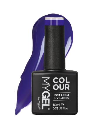 Mylee Gel Nail Polish 10ml Purple Reign UV/LED Soak-Off Nail Art Manicure Pedicure for Professional Salon & Home Use Blue Range - Long Lasting & Easy to Apply MG0164 - Purple Reign