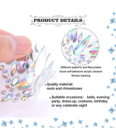 PIAOPIAONIU Rhinestone Face Jewels Gem Bindi & Body Jewelry Stickers - Sparkle and Shine with Nipple and Face Rock Tattoos - Buy Online on GoSupps.com