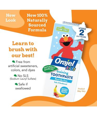 Orajel Toddler Training Toothpaste Berry Fun 1.50 oz (Pack of 4) - Buy Online on GoSupps.com