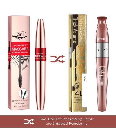 Waterproof Black 4D Silk Fiber Eyelash Mascara - Extra Long & Thick Lash Formula - 9ml - Buy Online on GoSupps.com