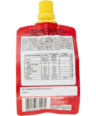  ENERVIT Enervit - Energy Sport Lemon Flavour 60 ml - Buy Online on GoSupps.com