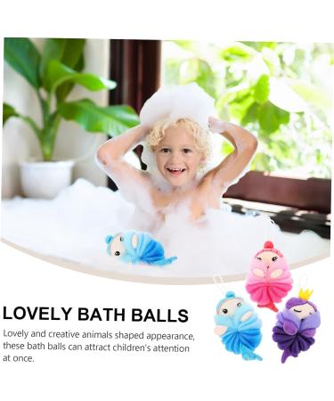 NOLITOY 6 Pcs Bath Balls - Foaming Body Scrubbers & Loofahs for Skin Cleaning | Ideal Bathing Supplies - Buy Online on GoSupps.com