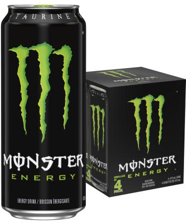 Monster Energy Original 473mL Cans Pack of 4