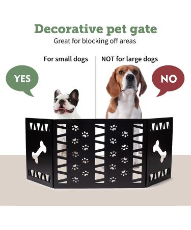 Freestanding Pet Gate - Small Dog Stair & Doorway Safety | 23.5-47 Width x 18.75 Height | Paw Decor - Buy Online on GoSupps.com